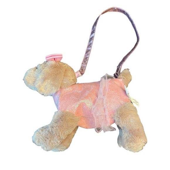 Pink Cockapoo Puppy with tutu Purse Bag Girls Cocker Spaniel Dog P7 - Picture 2 of 4